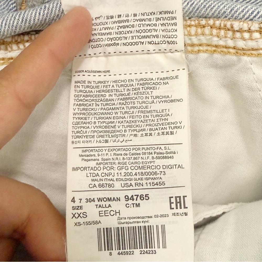 Mango MNG Jolie Denim Midi Maxi Skirt, Light Blue size XXS - Picture 10 of 10